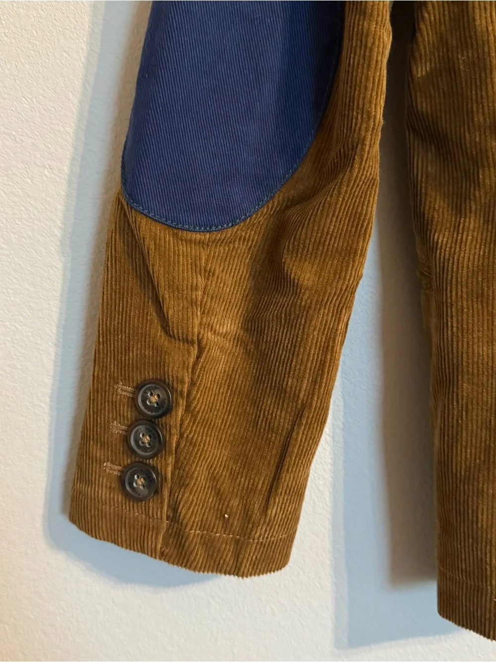 Mini Boden Boys Brown Corduroy Blazer Jacket Map Lining 9-10Y